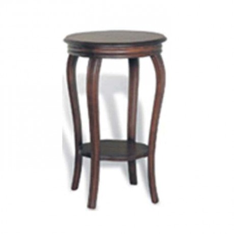 Oval Wooden Polished Side Table