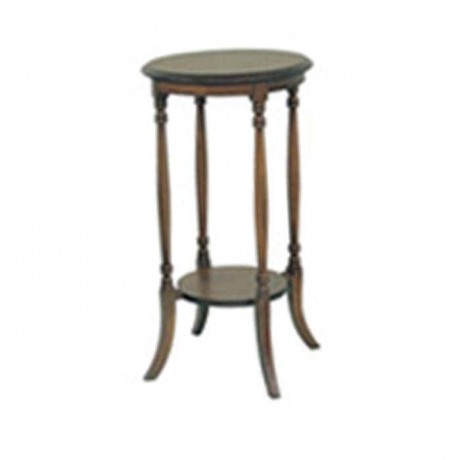Round Turning Leg Carving Side Table