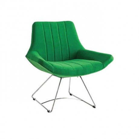 Green Fabric Upholstered Polyurethane Chair