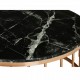 Luxury Round Marble Top Metal Coffee Table Table