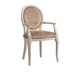 Chaise d'hôtel classique avec dossier rond