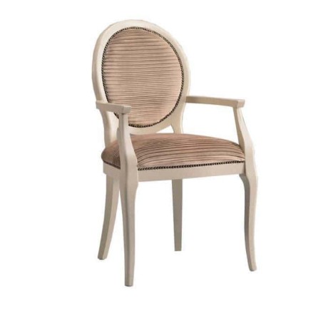 Round Backed Classic Armchair Hotel Chair