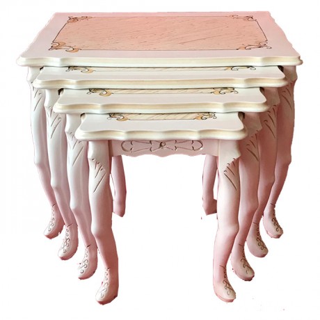 Gilded Lukens Legged Classic Nesting Table 1. Quality