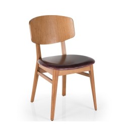 Стол без ръце, тапициран с корпус от бук и кожа/плат - mcs2022 Стол без ръце, тапициран с корпус от бук и кожа/плат - mcs2022