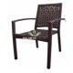 Patterned Arm Rattan Knitted Chair rtt18