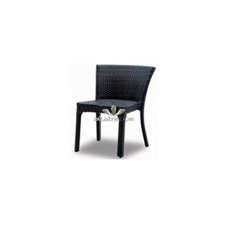 Wide Back Detailed Rattan Knitted Chair rtt33