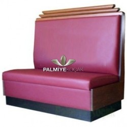 kırmızı Deri Döşemeli Ahşap Süslemeli Metal Ayaklı Sedir sed14a kırmızı Deri Döşemeli Ahşap Süslemeli Metal Ayaklı Sedir sed14a