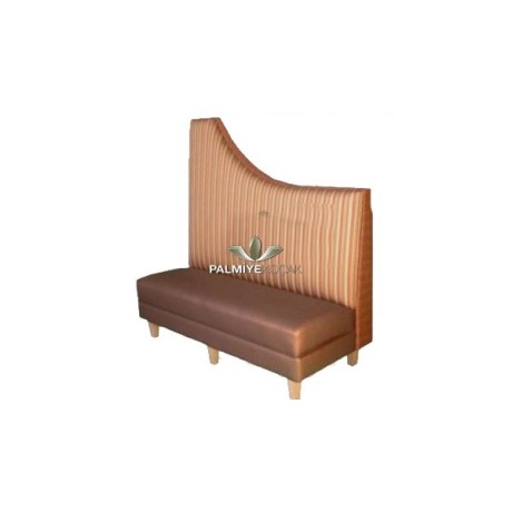 Classic back upholstered leather seated wooden leg cedar sed22