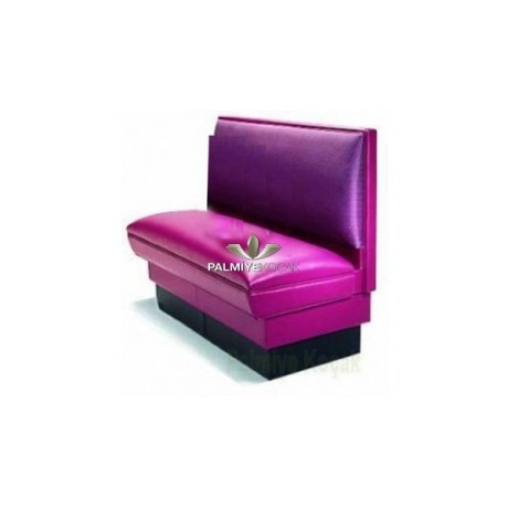 Purple Velvet And Leather Upholstered Metal Leg Cedar ser35