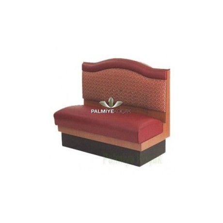 Red Upholstered Wooden Framed Metal Leg Cedar ser50