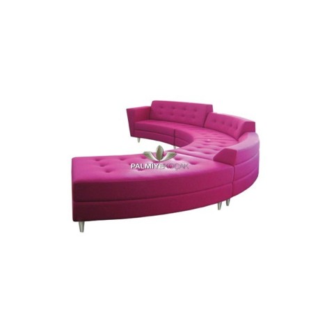Pink Upholstered Metal Leg Lodge Cedar ser91