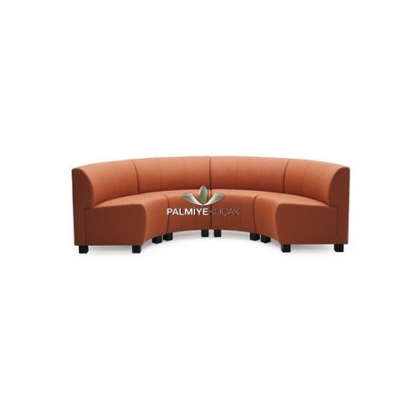 Orange Upholstered Wooden Leg Cedar ser92