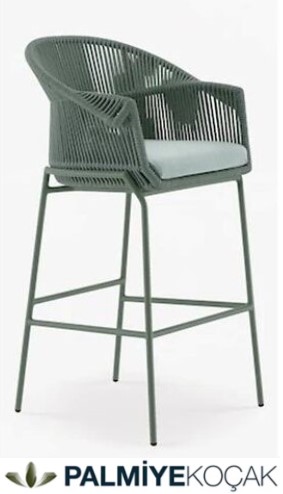 Braided Aluminum Qatar Bar Chair - ktar2022