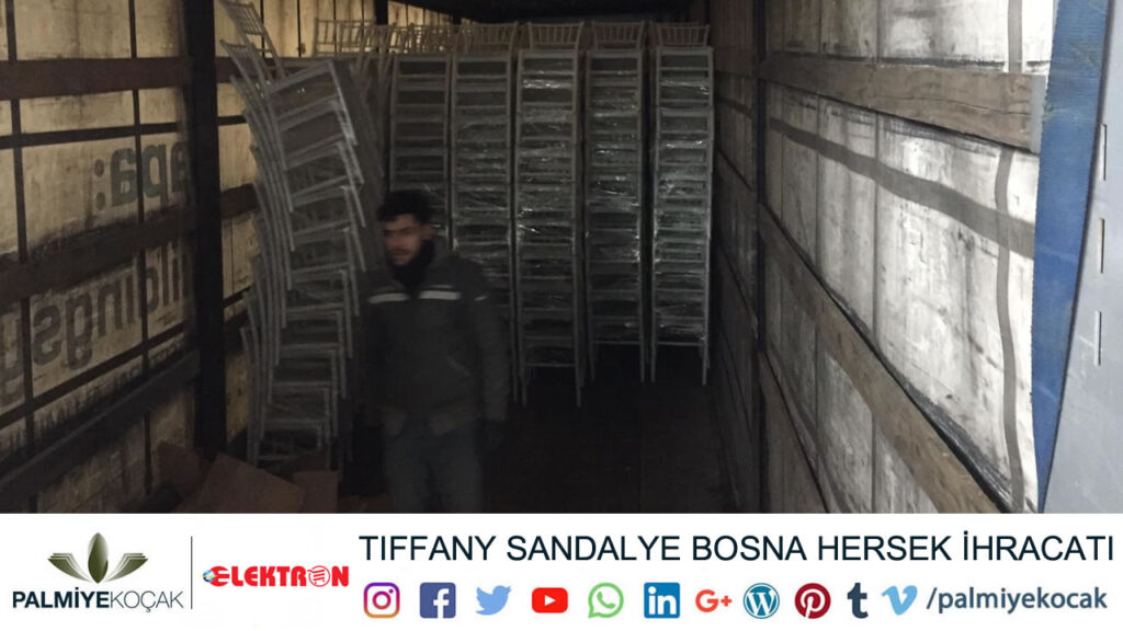 Beyaz Tiffany Sandalye Bosna Hersek Sandalye Yukleme İhracati