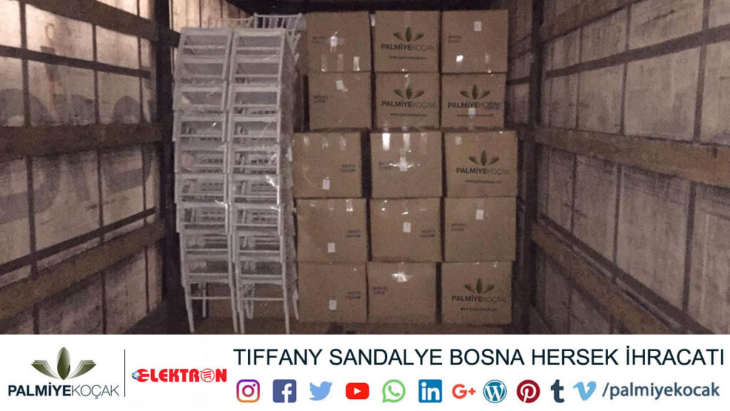 Beyaz Tiffany Sandalye Bosna Hersek Sandalye Yukleme İhracati Tir