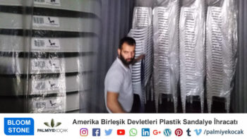 Amerika Devletleri Beyaz Plastik Sandalye İhracati Tir Yuklemesi